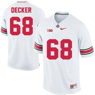 Ohio State Buckeyes Men's Taylor Decker #68 White Authentic Nike College NCAA Stitched Football Jersey DI19W18SR